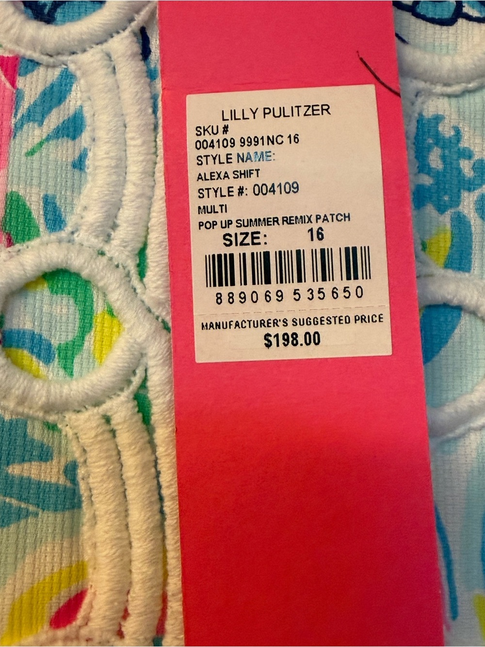 Lilly Pulitzer Alexa Alexa Shift dress in Pop Up Summer Remix Patch - Picture 3 of 6